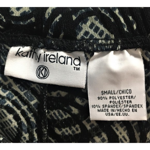 Kathy Ireland Black and Grey Midi Skirt Women's Small - Picture 3 of 5